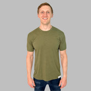 Men's Military Green Everyday Crew Neck T-Shirt