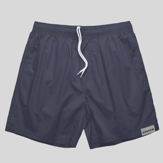 mens navy hoochie daddy shorts 5 inch inseam