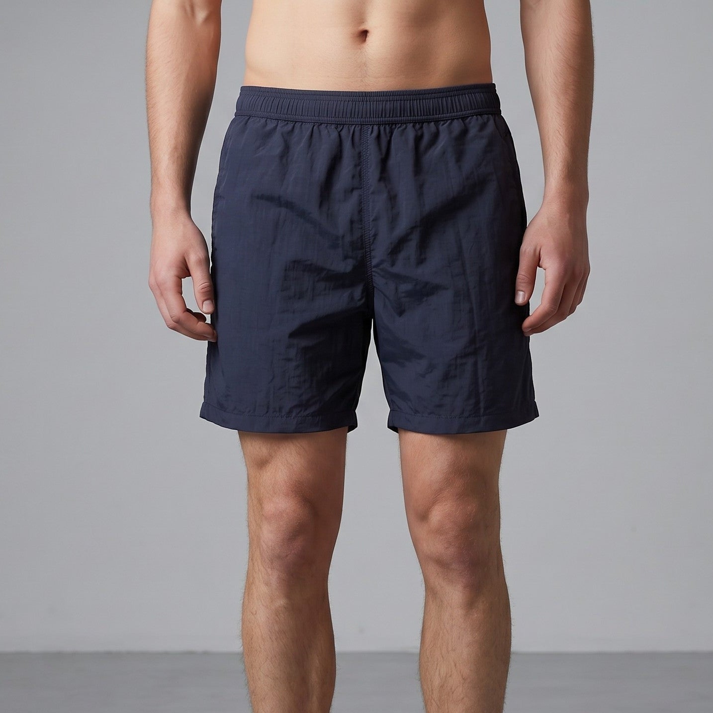 mens navy swim shorts