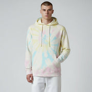 mens pigment dyed sunset swirl tie dye hoodie