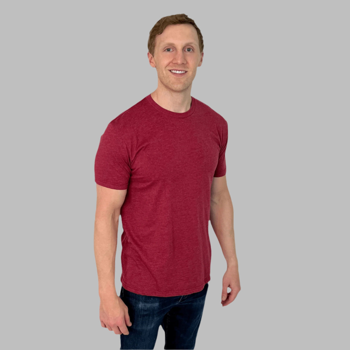 Men's Red Everyday Crew Neck T-Shirt