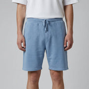 mens slate blue fleece sweatshorts