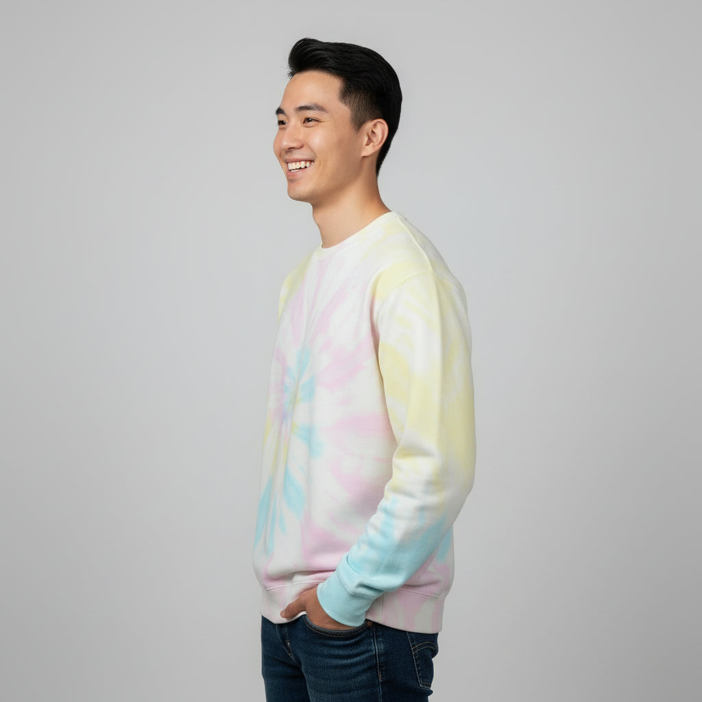 mens tie dye sweatshirt