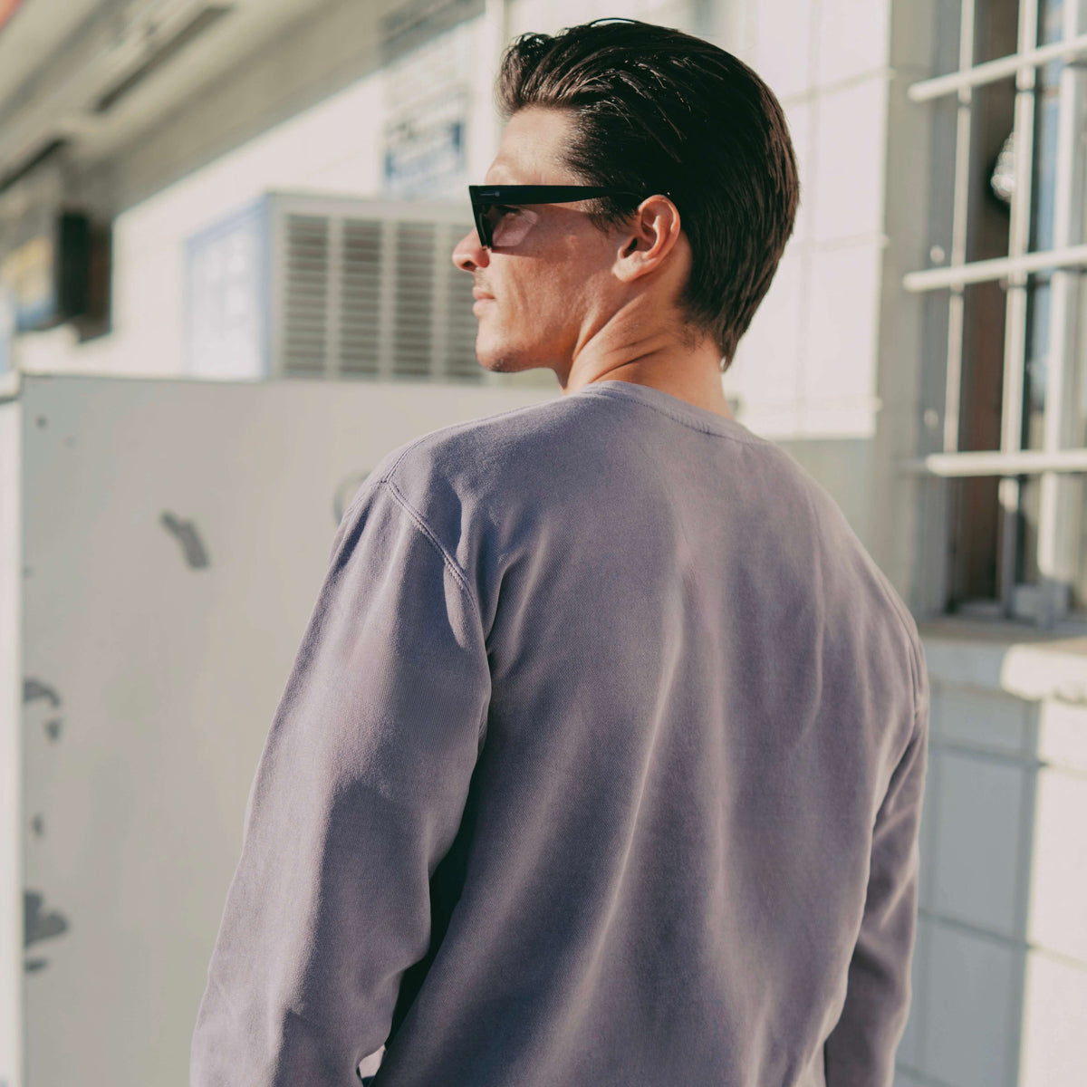 Lavender Mens Crew Neck Sweatshirt