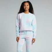 womens cotton candy long sleeve sweatshirt