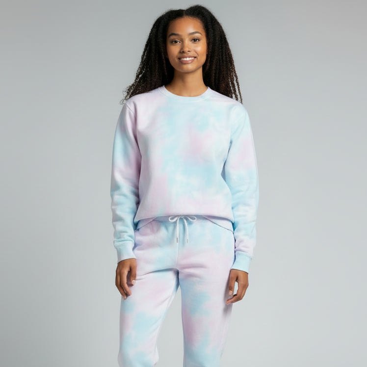 womens cotton candy long sleeve sweatshirt