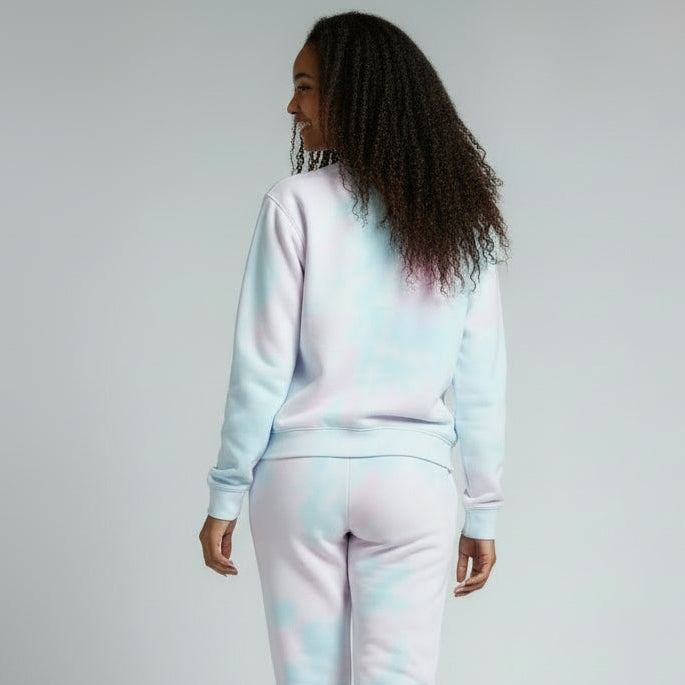 womens cotton candy long sleeve sweatshirt