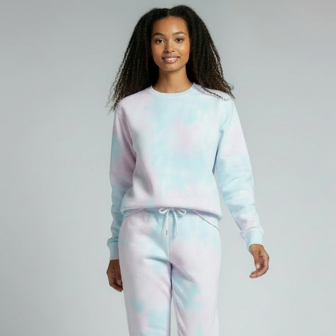 womens cotton candy long sleeve sweatshirt