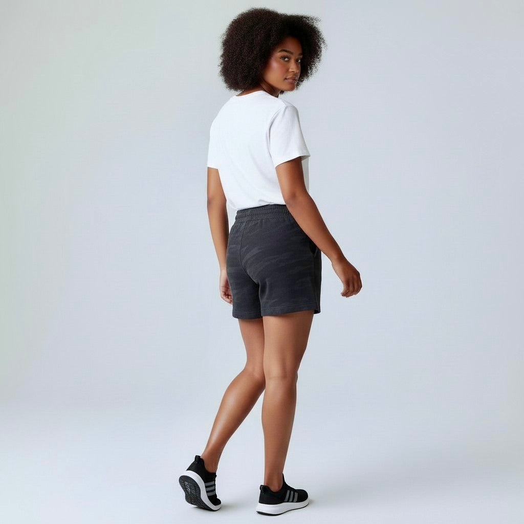 womens dark camo shorts005