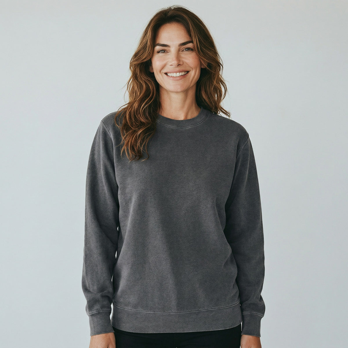 womens pigment black sweatshirt