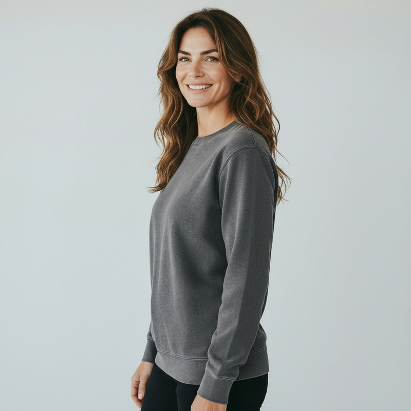 womens pigment black sweatshirt