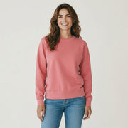 womens pigment dyed pink sweatshirt