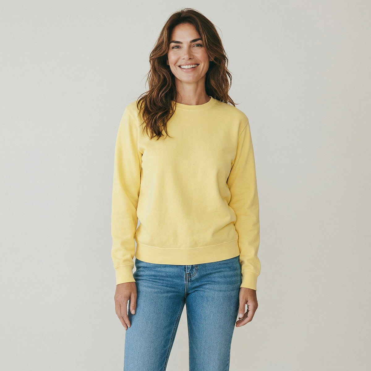 womens pigment dyed sweatshirt