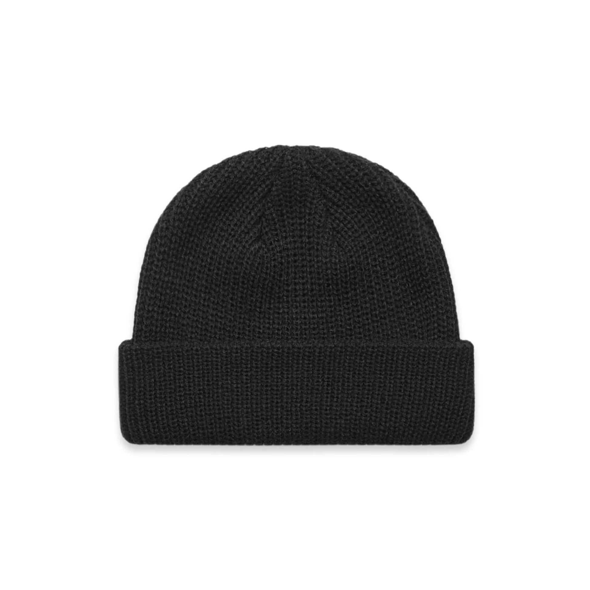 Black fishermans beanie