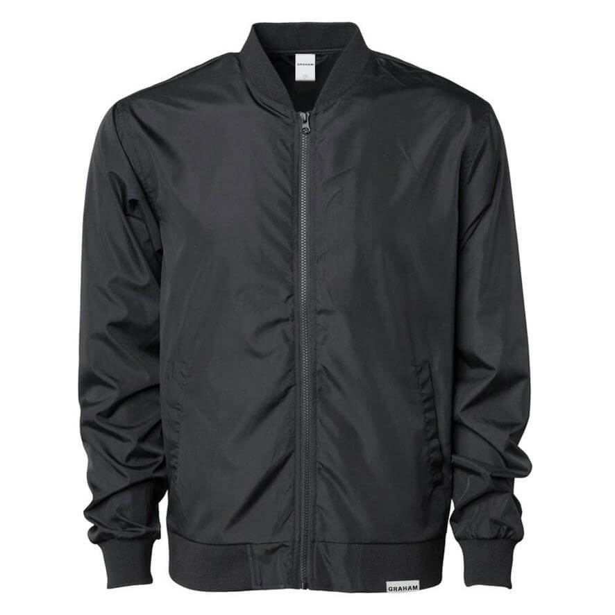 womens black bomber jacket