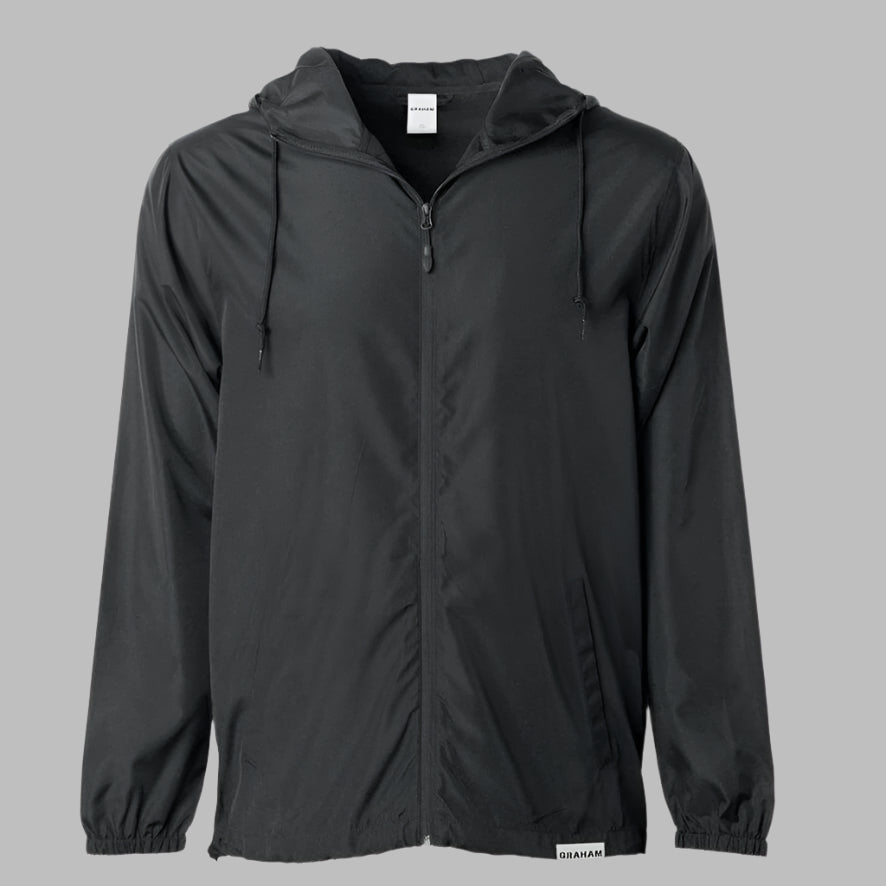mens black windbreaker