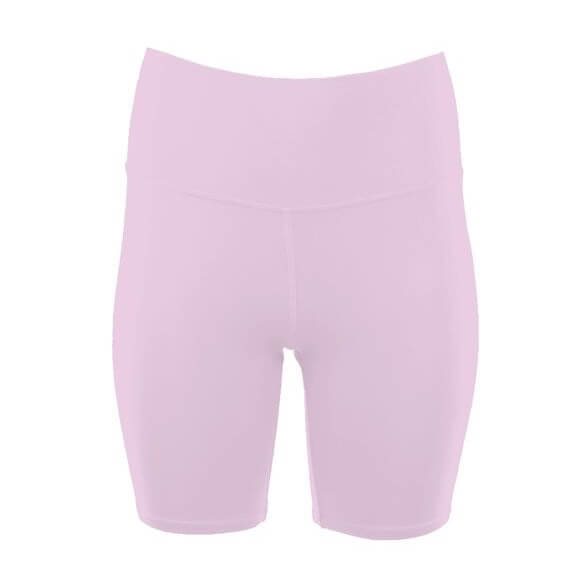 womens pink high waist biker shorts