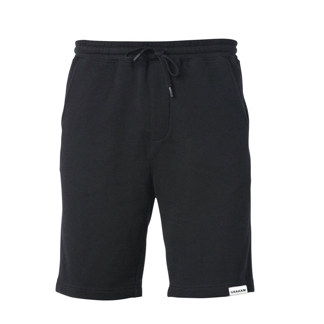 mens black sweat shorts