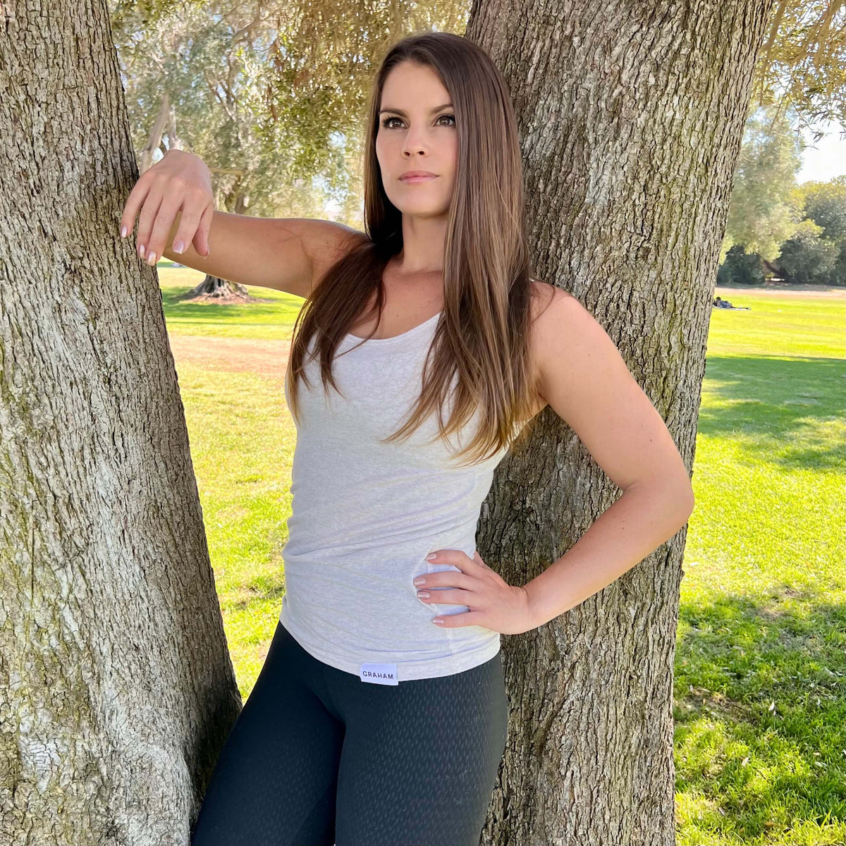 womens white tank top
