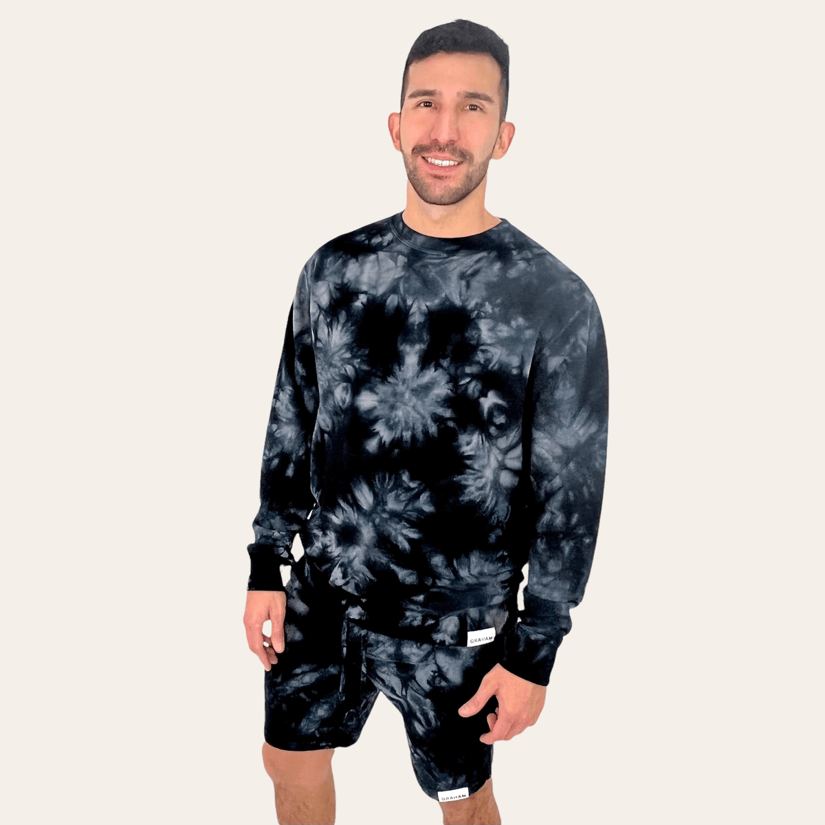 Tie dye mens sweatshirt sales