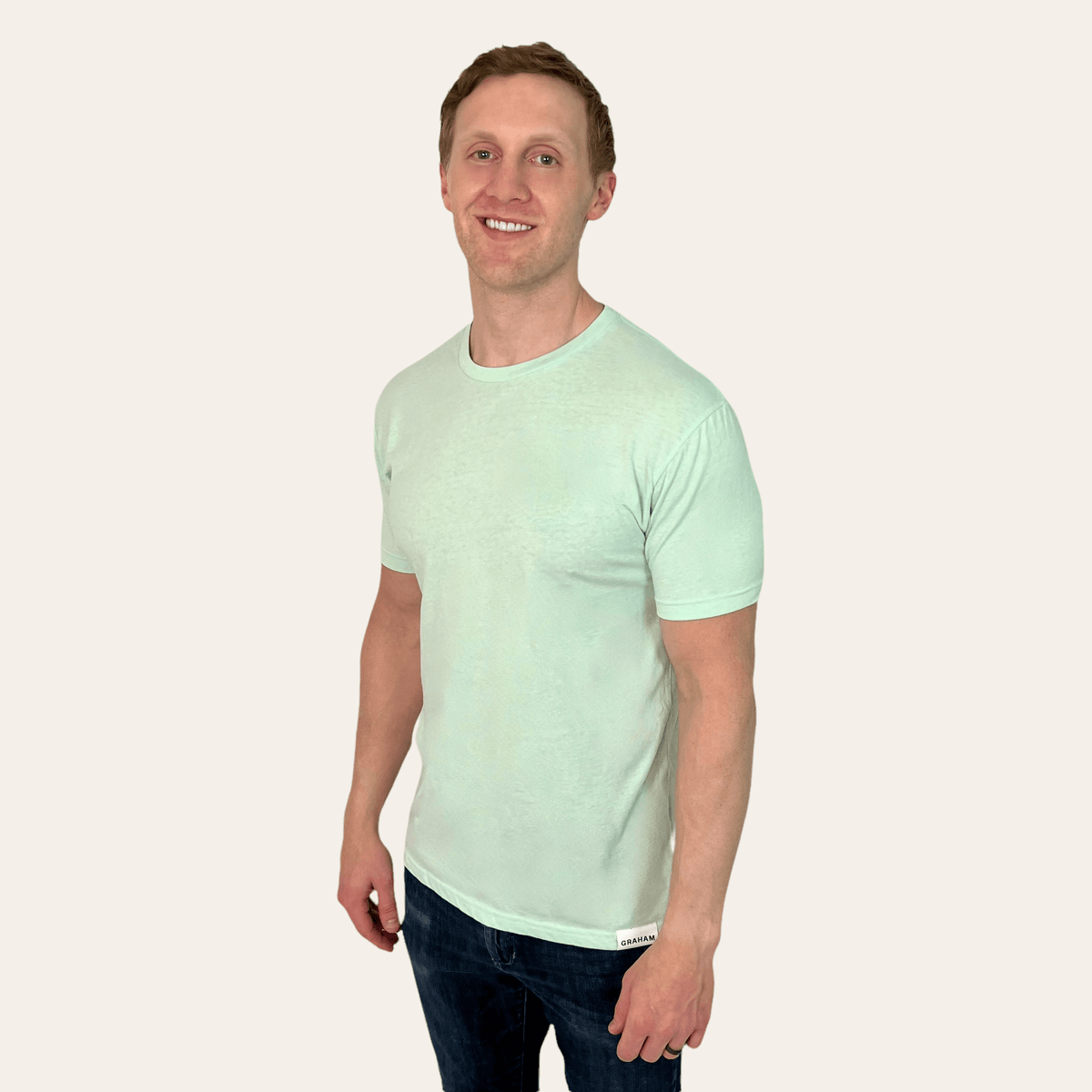 mens mint crew neck t-shirt