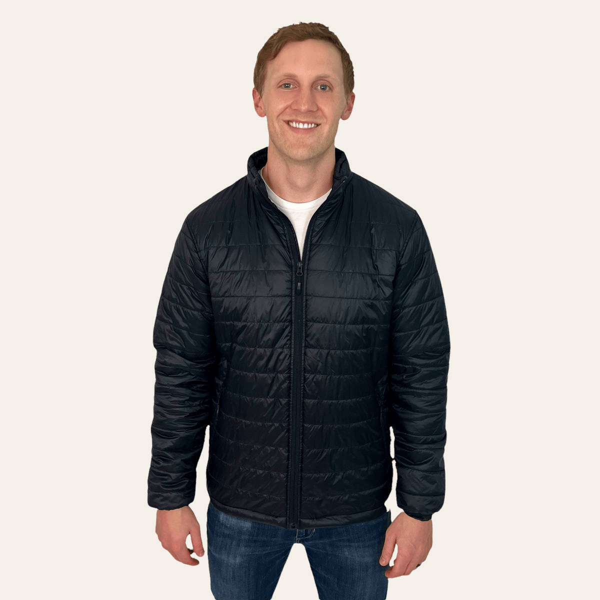 mens black puffer jacket