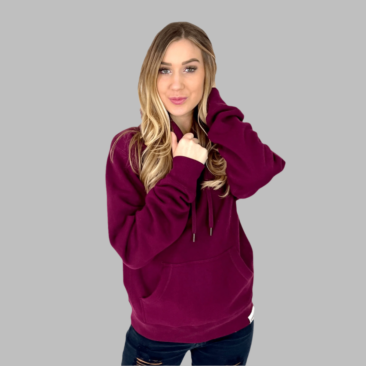 womens maroon hoodie