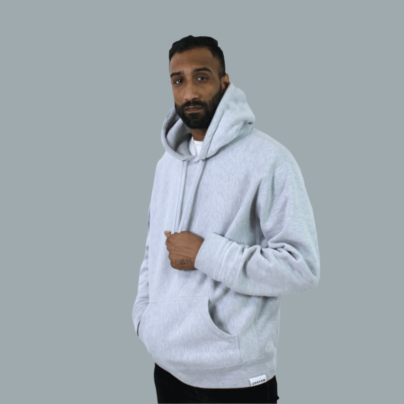 mens grey hoodie