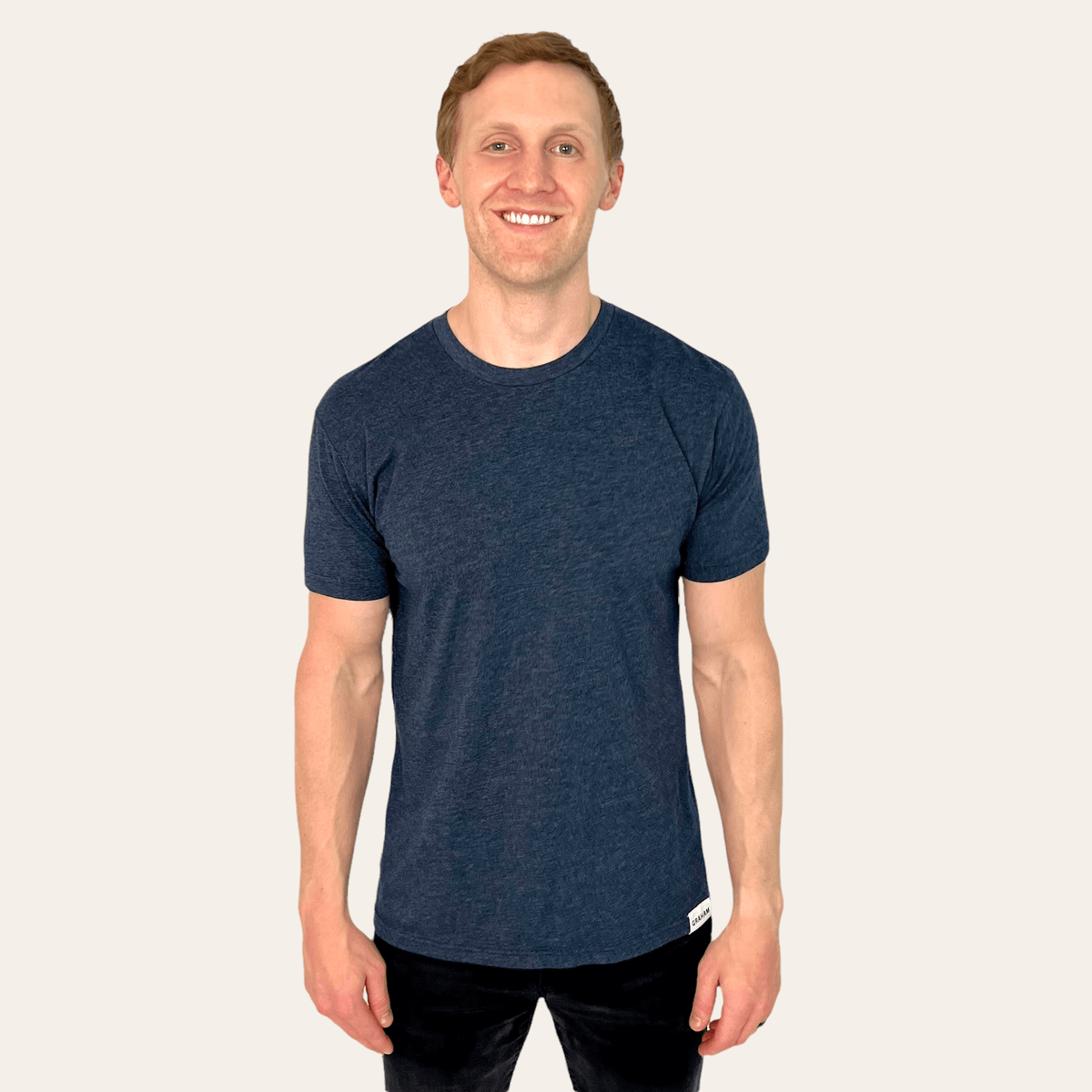 mens navy crew neck t-shirt