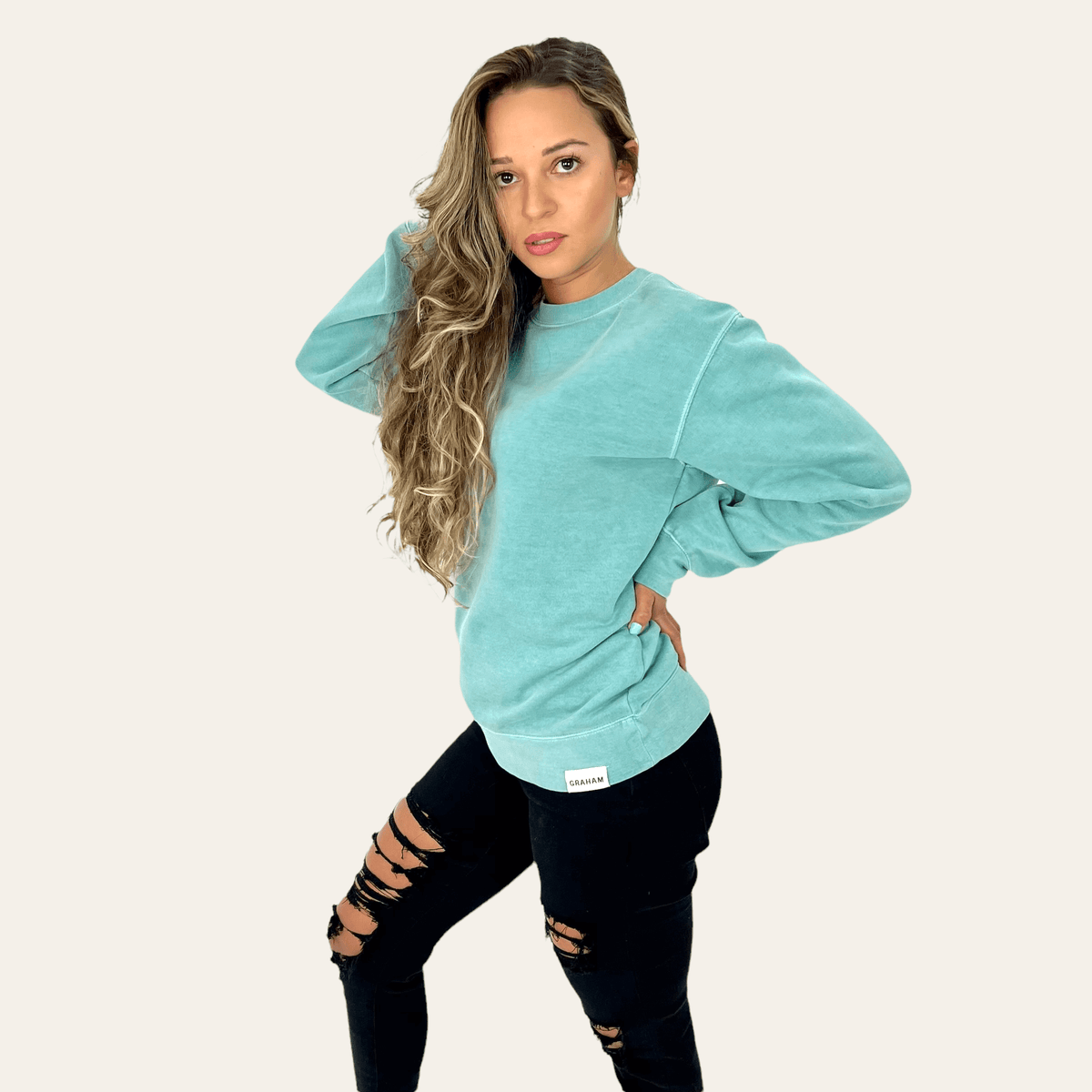 Womens mint sweatshirt shop