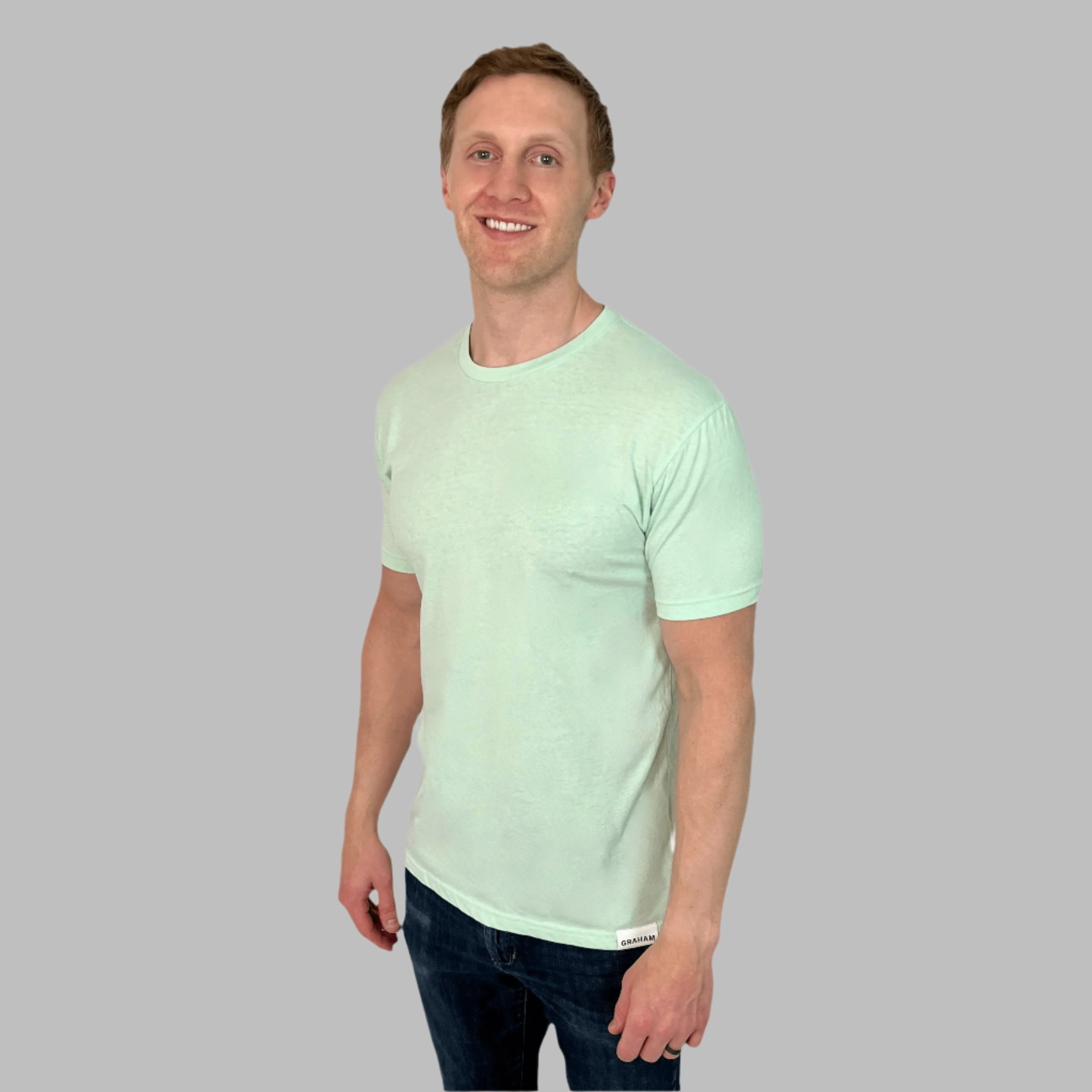 mens mint crew neck t-shirt