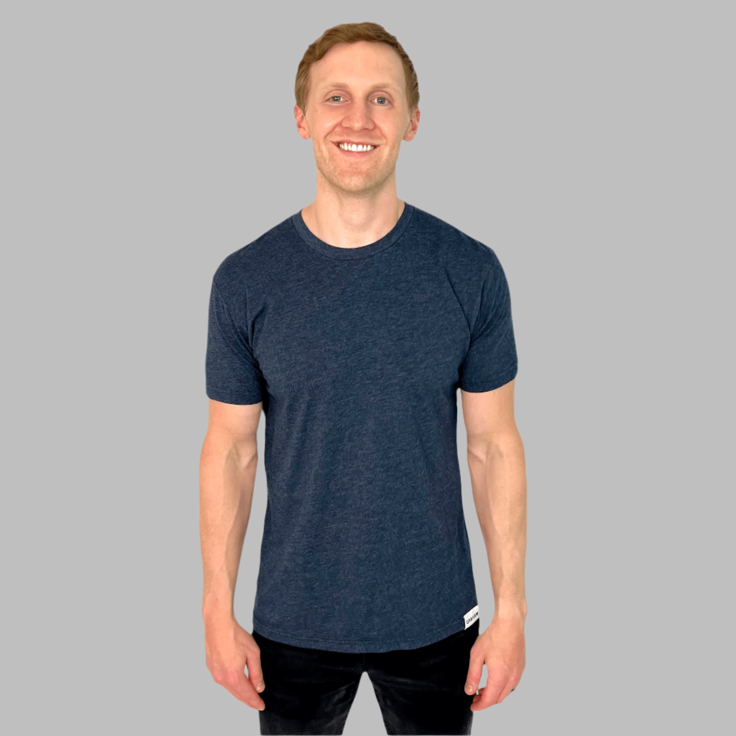 mens navy crew neck t-shirt